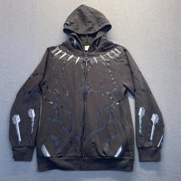 Black Panther Teens  Tchalla Cosplay Hoodie Sweatshirt Size XL MARVEL - Picture 13 of 14
